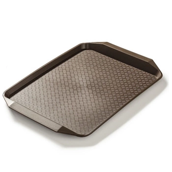 Hnědý polypropylenový podnos 43x30,5 cm | FORGAST FG12530