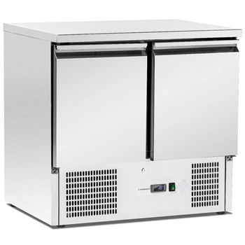 Chladicí stůl 2-dveřový 257 l, bez lemu, se spodní jednotkou | FORGAST FG07007