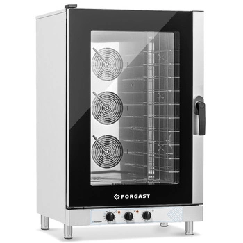 Elektrický konvektomat 10 GN 1/1 nebo 10 zásobníků 60x40 cm, 15.8 kW | FORGAST FG09520