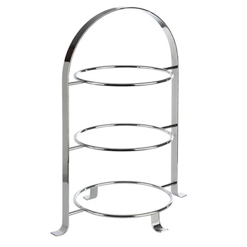 Stojan na servírování na 3 talíře, nerezová ocel, 33x24x43 cm | APS 33217