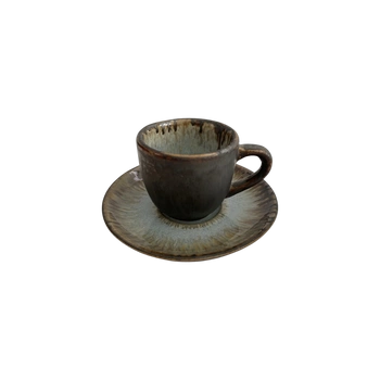 Šálek Bel 100 ml s podšálkem 11 cm Still Cristall topaz | KERA CERAMIKA 2.3.3.TOPAZ