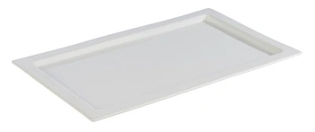 Podnos FRAMES, GN 1/1, porcelán, barva bílá | APS 82355