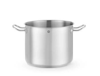 Hrnec z nerezové oceli vysoký bez pokličky, Kitchen Line, objem 8,9 l, průměr 24 cm, výška 20 cm | HENDI 837771