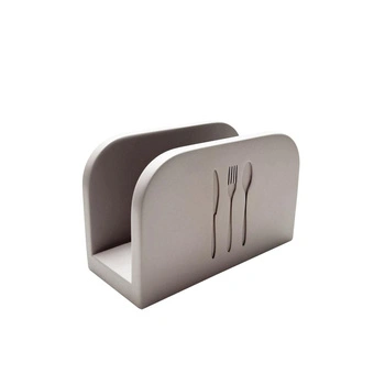 Držák na ubrousky ELEMANT, beton, 16x7.5x10 cm | APS 11781