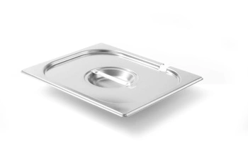 Ocelové víko pro GN 1/2 KITCHEN LINE s výřezem pro naběračku HENDI 806937