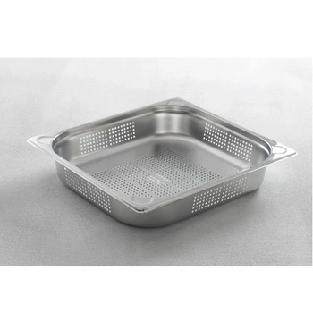 KITCHEN LINE perforovaný nerezový hrnec GN 2/3 hluboký 6,5 cm | HENDI 807224