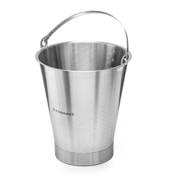 Kbelík z nerezové oceli s kroužkem 15 l | FORGAST FG06115