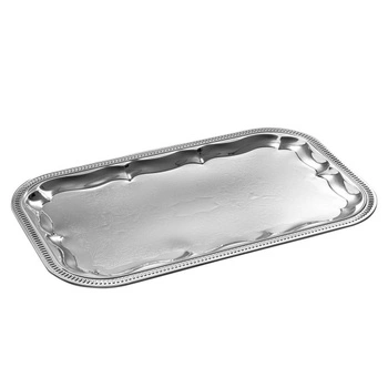 Banketní tác GN 1/1, se vzorem, nerezová ocel, 53x32.5x1.5 cm | APS 394