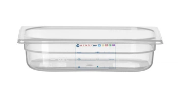 Nádoba HACCP GN 1/4 o hloubce 6,5 cm z polypropylenu | HENDI 880388