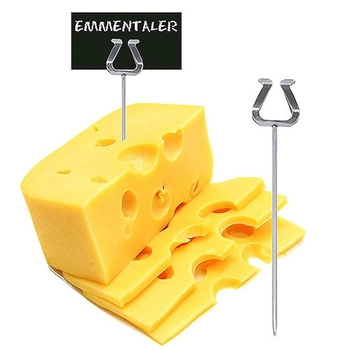 Stojan na karty z nerezové oceli, výška 10 cm | CONTACTO 1070/100