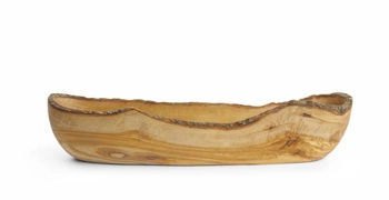 Mísa z olivového dřeva na prezentaci pokrmů 40x9x8 cm | HENDI 505359