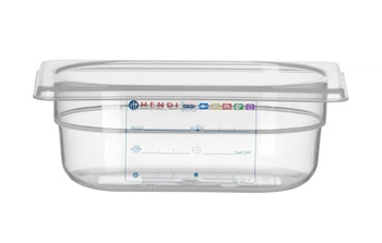 HACCP polypropylenový hrnec GN 1/9 hluboký 6,5 cm HENDI 880562
