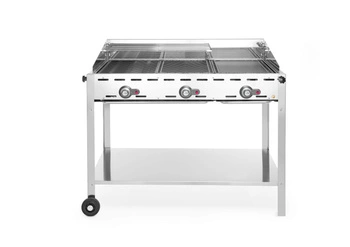 Plynový gril Green Fire Kitchen Line, 3-hořákový, 17,4 kW | HENDI 149591