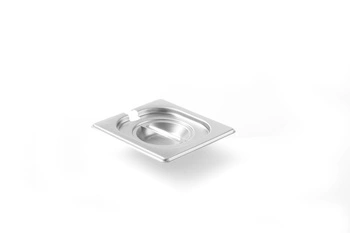 Ocelové víko pro GN 1/6 KITCHEN LINE s výřezem pro naběračku HENDI 806968