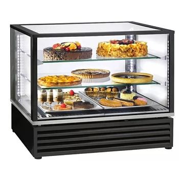 Chladicí vitrína 2x GN 1/1, černá, dynamické chlazení, 0,39 kW, 230 V | ROLLER GRILL CD 800