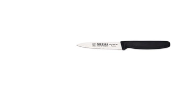 Loupací nůž s vlnitým ostřím - 10 cm, černý | GIESSER MESSER 8315 wsp 10