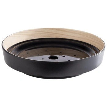 Miska, 2-dílná FRIDA, černá 25.5x6cm | APS 85230