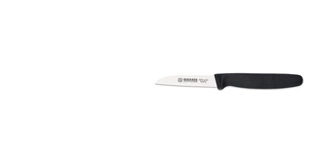 Nůž na zeleninu s vlnitým ostřím - 8 cm, černý | GIESSER MESSER 8305 wsp 8