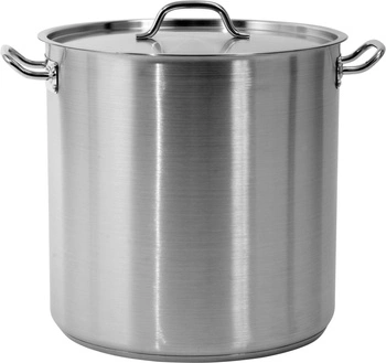 Vysoký hrnec z nerezové oceli - objem 50,3 l s poklicí | YATO YG-00008