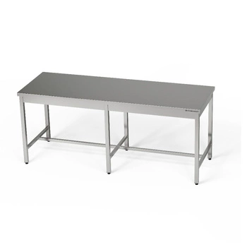 Nerezový centrální pracovní stůl 210x70x85 cm | FORGAST