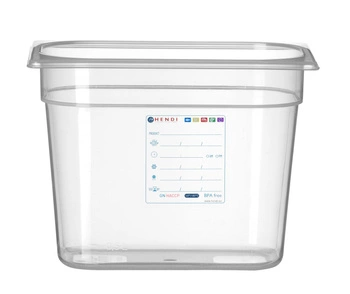 Nádoba HACCP GN 1/4 hluboká 20 cm z polypropylenu | HENDI 880357