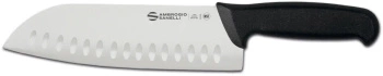 Nůž Santoku s vroubkováním Supra, délka 34 cm | AMBROGIO SANELLI S350.020
