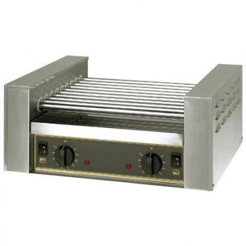 Rotační opékač na párky, 5 válečků, 40 cm, 0.6 kW | ROLLER GRILL RG5B