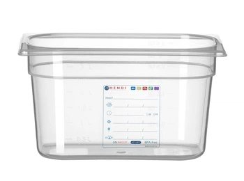 Nádoba HACCP GN 1/4 hluboká 15 cm z polypropylenu | HENDI 880364