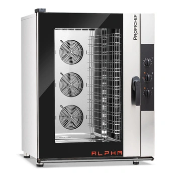 Elektrická konvektomata Alpha 12 GN 1/1, manuální ovládání, 15,8 kW, 400 V | PROFICHEF PCA311012
