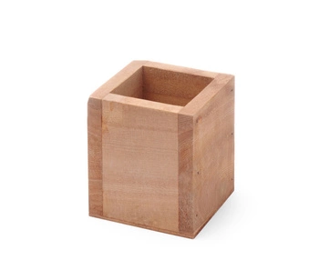 Dřevěná nádoba na příbory 8x8x9,5 cm | HENDI 664186