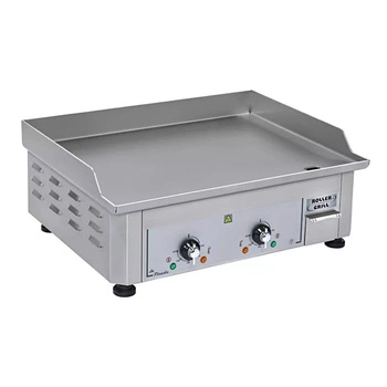 Elektrická grilovací deska dvouzónová, ocelová, 60x45 cm, 3,5 kW, 230 V | ROLLER GRILL PSI 600 E