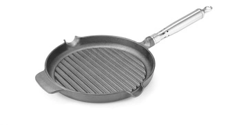 Litinová grilovací pánev o průměru 25 cm HENDI 629925