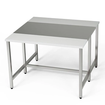 Centrální pracovní stůl se 2 krájecími prvky 140x140x85 cm | FORGAST