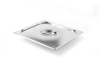 Ocelové víko pro GN 2/3 KITCHEN LINE s výřezem pro naběračku HENDI 806920