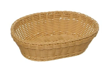 Košík na pečivo z polypropylenu, světle béžový, 26x18x7.5 cm | APS 50800