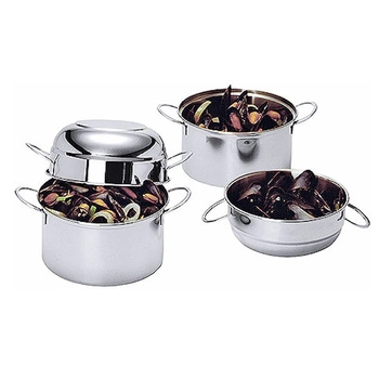 Hrnec na slávky s poklicí, 2,5 l, 18 cm | CONTACTO 490/180