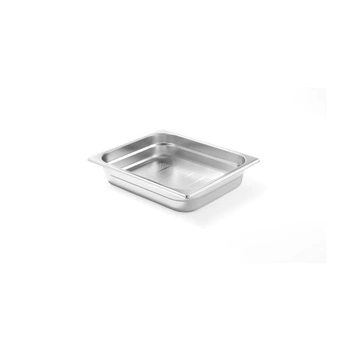 Nádoba GN 1/2, hloubka 6,5 cm z nerezové oceli PROFI LINE PRERFORATED | HENDI 802434
