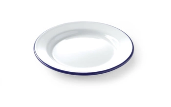Smaltovaný mělký talíř - průměr 20 cm | HENDI 621226