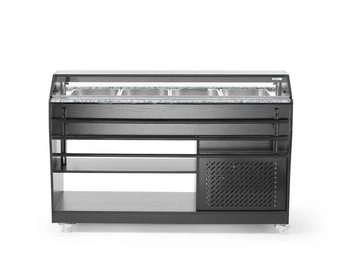 Chladicí bufetová vitrína na saláty, 149x76,5x137 cm, 4 x GN 1/1, 230 V | ARKTIC 274057
