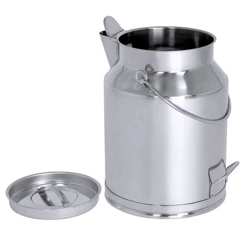 Nerezová nádoba 10 l s víkem a trychtýřem | CONTACTO 3033/010