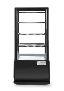 Chladicí vitrína 78 l, černá, LED, automatické odmrazování | HENDI 233658