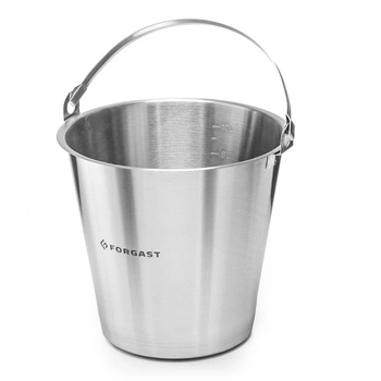 Kbelík z nerezové oceli bez kroužku 10 l | FORGAST FG06010