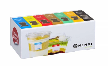 Sada etiket pro bezpečnost potravin s dávkovačem | HENDI 850305