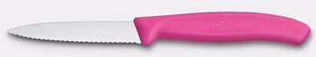 Nůž na zeleninu a ovoce Swiss Classic, zubatá čepel, růžový, délka čepele 8 cm | VICTORINOX 6.7635.C1