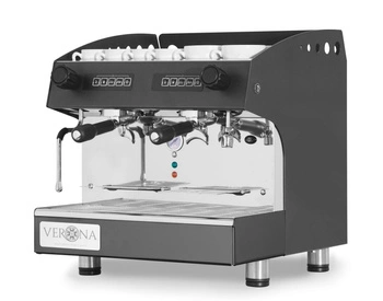 Automatický kávovar JULIA Compact, černý, 2700 W, 2-skupinový | HENDI 207499