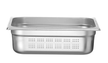 Nádoba GN 1/2 o hloubce 10 cm z nerezové oceli PROFI LINE PRERFORATED | HENDI 802427