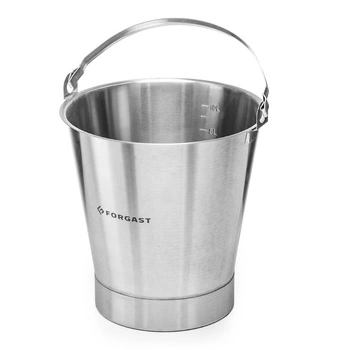 Nerezové vědro s kroužkem 10 l | FORGAST FG06110