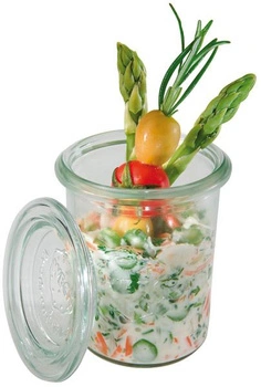 Sada malých sklenic s víčky, 12 kusů, 6x6x8 cm, 140 ml | APS 82314