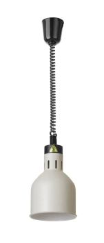 Závěsná lampa na ohřívání pokrmů, válcová, bílá, 230V/250W | HENDI 273821