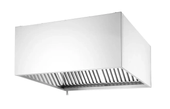Nerezová nástěnná digestoř, šroubovaná, 100,5x100 cm | HENDI 220986